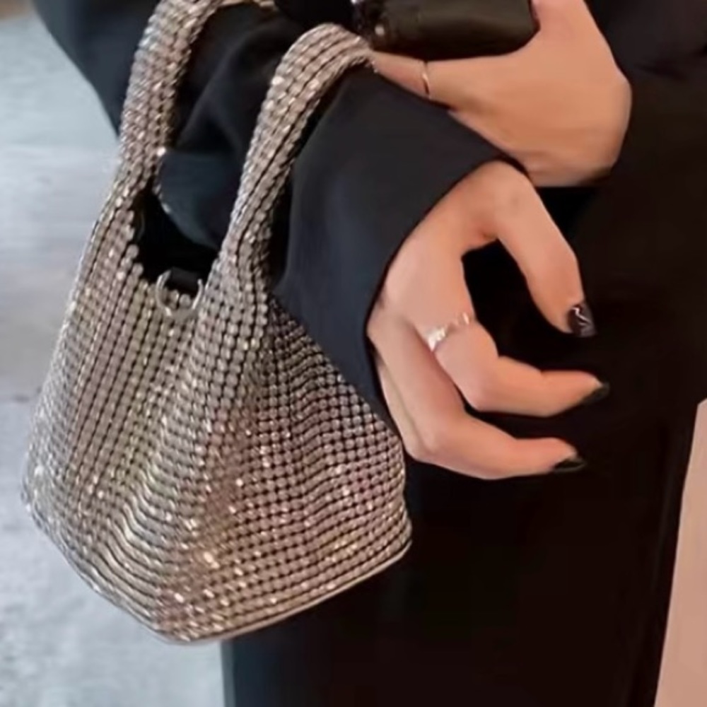 Sliver Rhinestone Bag/Crossbody